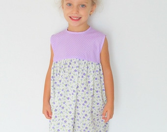 Girls gathered dress sewing pattern, gathered dress, dress sewing pattern, girls dress pattern, summer dress pattern