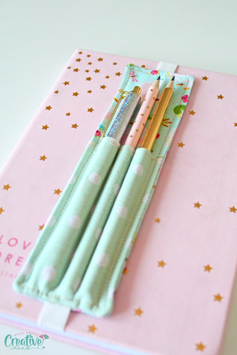 DIY Notebook Elastic Pen Holder Instant Download Etsy