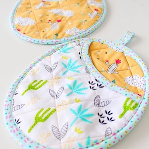 Oval Pocket Pot Holders Sewing Pattern, Pot Holders, Potholders Sewing ...