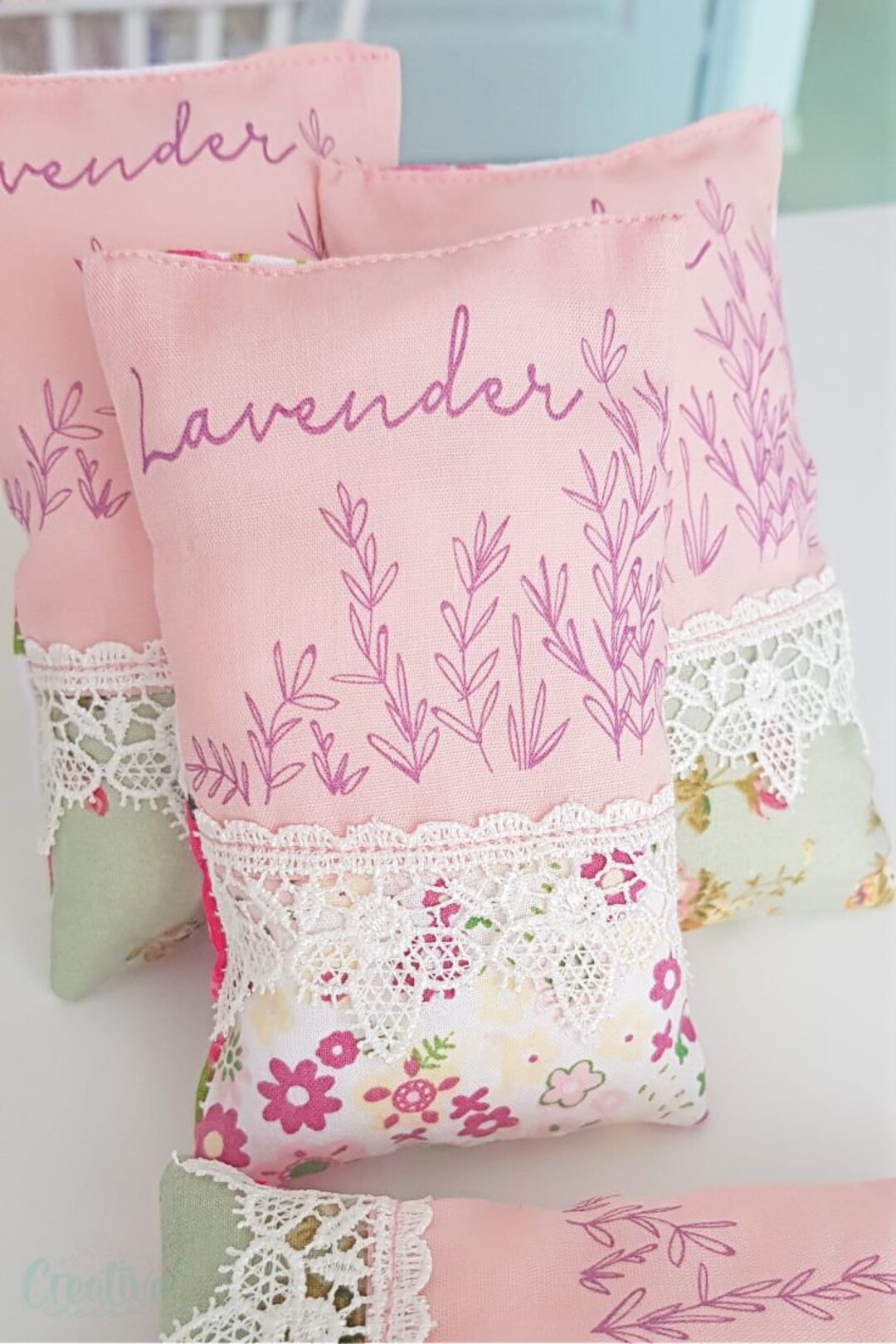 Lavender Sachets Printable Design, Lavender Print, Printable Lavender ...