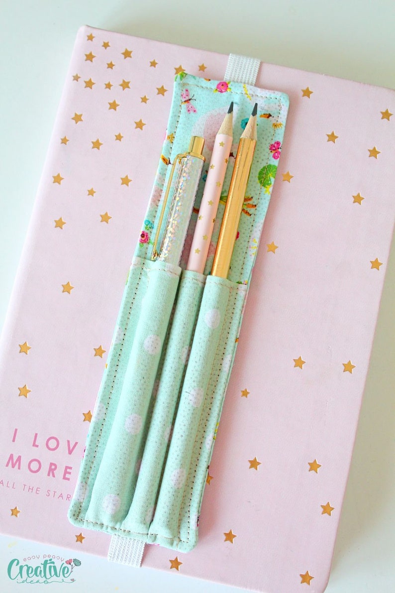 DIY Notebook Elastic Pen Holder Instant Download Etsy