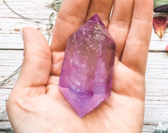 Double Terminated Amethyst Crystal – Reiki Metaphysical Gemstone