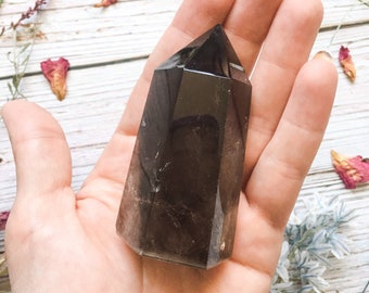 Smoky Quartz Crystal Point - Single Terminated Reiki Gemstone