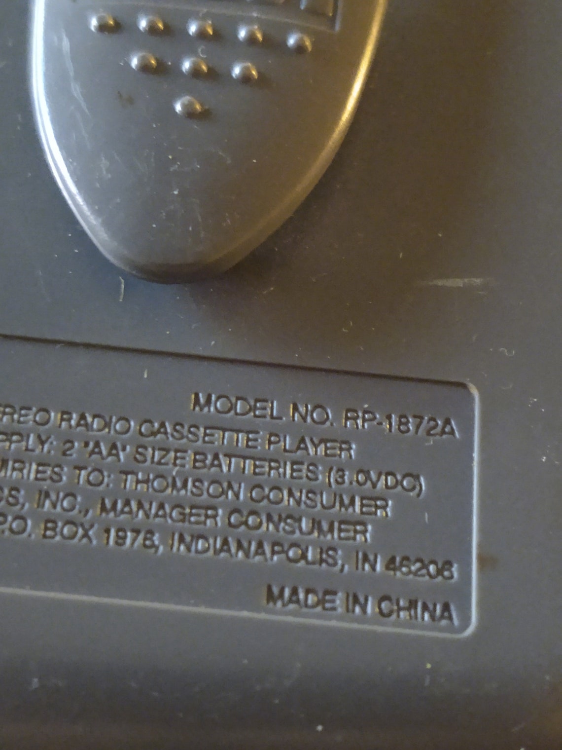 Rca Rp-1872a Portable Digital Am/fm Radio Cassette Player - Etsy