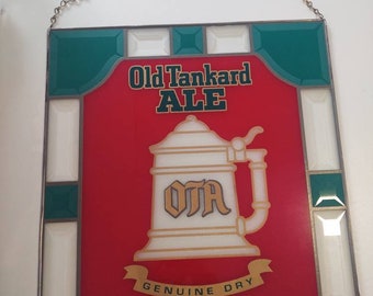 Pabst Old Tankard Glass Sign