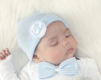 Baby boy Hat Baby Boy Hospital Hat Baby Boy Hat Beanie It's a Boy Hat Blue Baby Boy Cap Blue Striped Baby Boy Hat Newborn Boy Hat Beanie