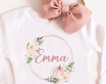 Baby First Thanksgiving Outfit for Baby Girls
