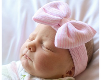 Newborn girl HEADBAND, baby girl Headband & more, Newborn girl headband, newborn girl hospital bow, newborn headband with bow