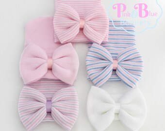 newborn hat baby girl hat baby hat newborn hospital hat newborn girl hat infant beanie baby hospital hat bow girl hats pink baby girl hat