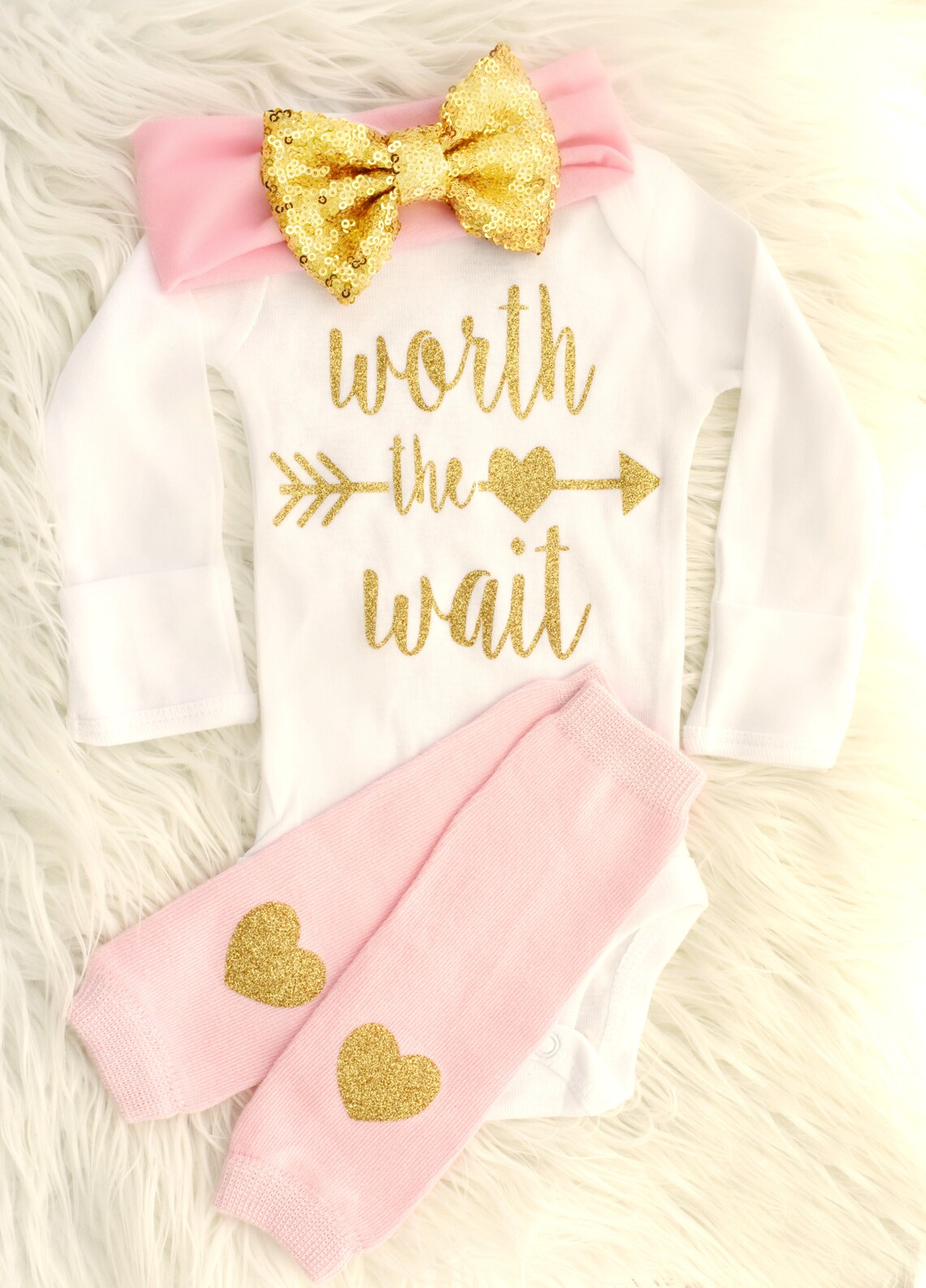 BLUSH PINK baby girl clothes newborn coming home outfit for Etsy