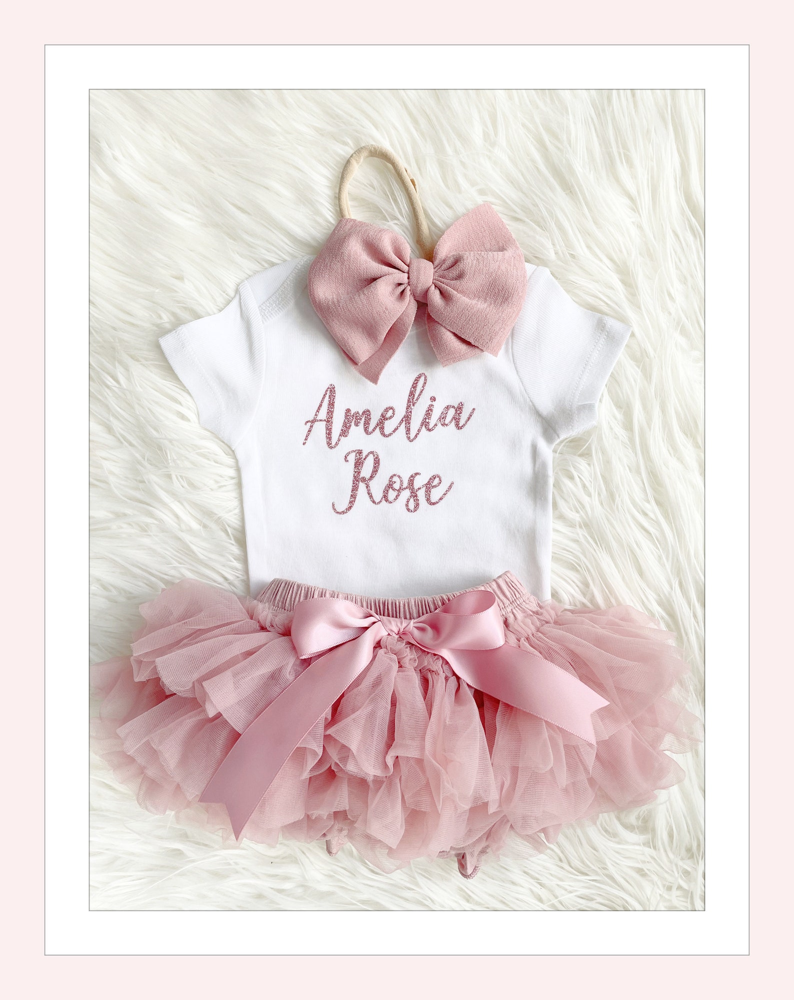Newborn Girl Coming Home Outfit Baby Coming Home Outfit Etsy