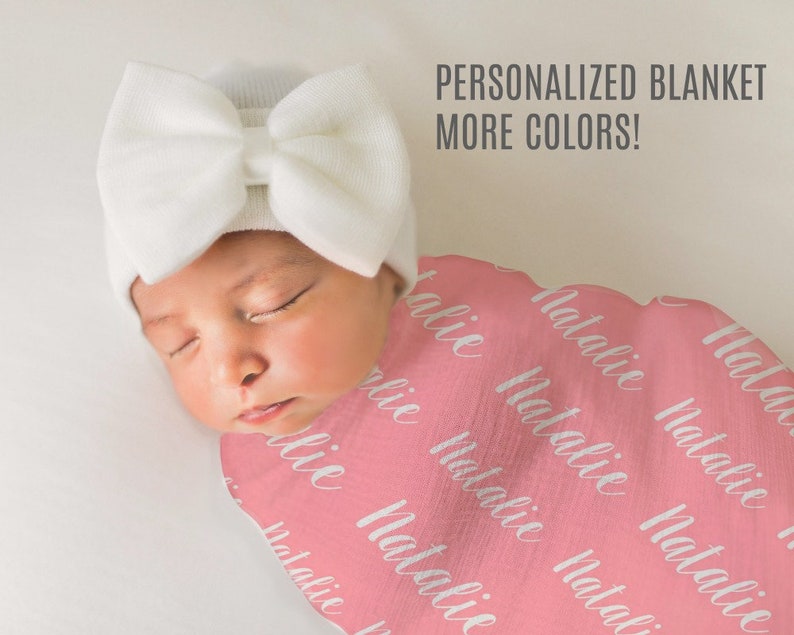 Personalized Baby Blanket Monogrammed Baby Blanket Name Baby Etsy