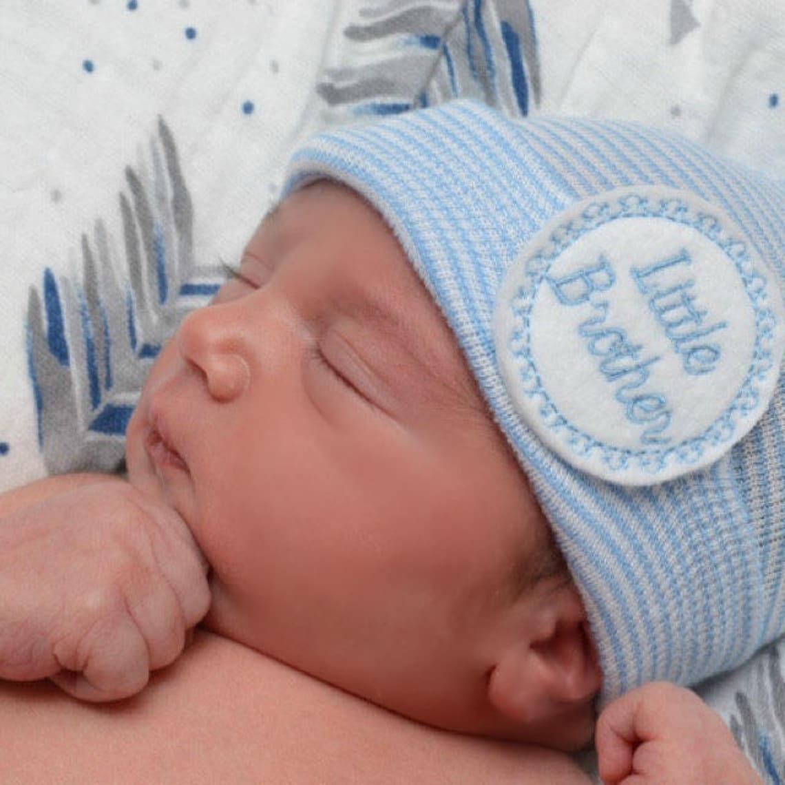 Hospital Hat for Newborn Baby Boy Little Brother Baby Hat Etsy