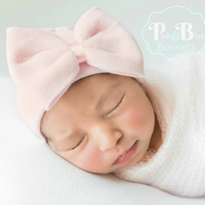 Newborn hospital hat, girls hospital hat, newborn hospital hat, newborn hospital hat with bow, baby hat image 9