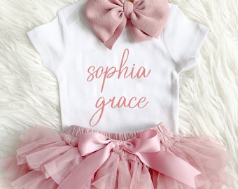 Baby Girl Coming Home Outfit Baby Girl Clothes Baby Girl Gift Newborn Girl Coming Home Outfit Newborn Girl Clothes Baby Girl tutu