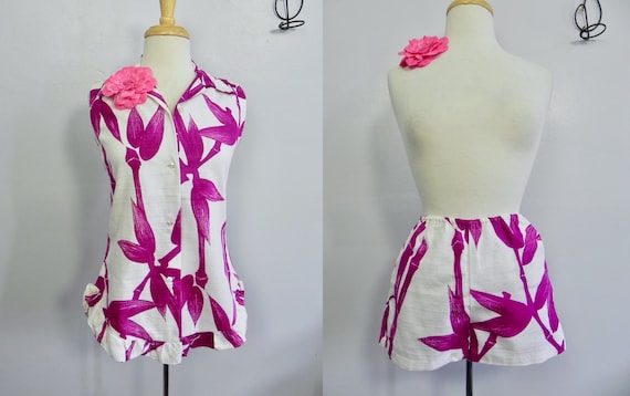 Vintage Hawaiian Dress 50s 60s Ui MaiKai Hawaiian