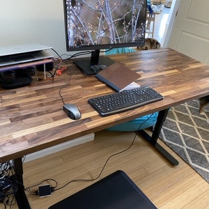 Sit Stand Desk Combo , Complete BYO desk set,made in USA, w Bosch Motor Drive up & down, Desk,  Office Desk ,DIY w/ Walnut, Maple, Alder