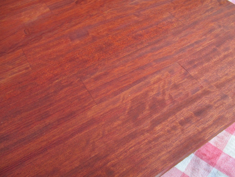 Butcher block Top Excellent Bubinga hardwood,extremely heavy butcher block has figuring in wood and Very Handsome Rare one of a kind