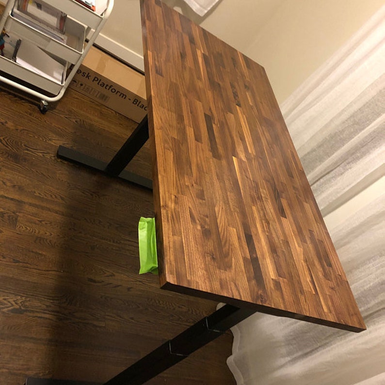 Butcher Block Walnut Desk top 52 long x 25.0wide Etsy