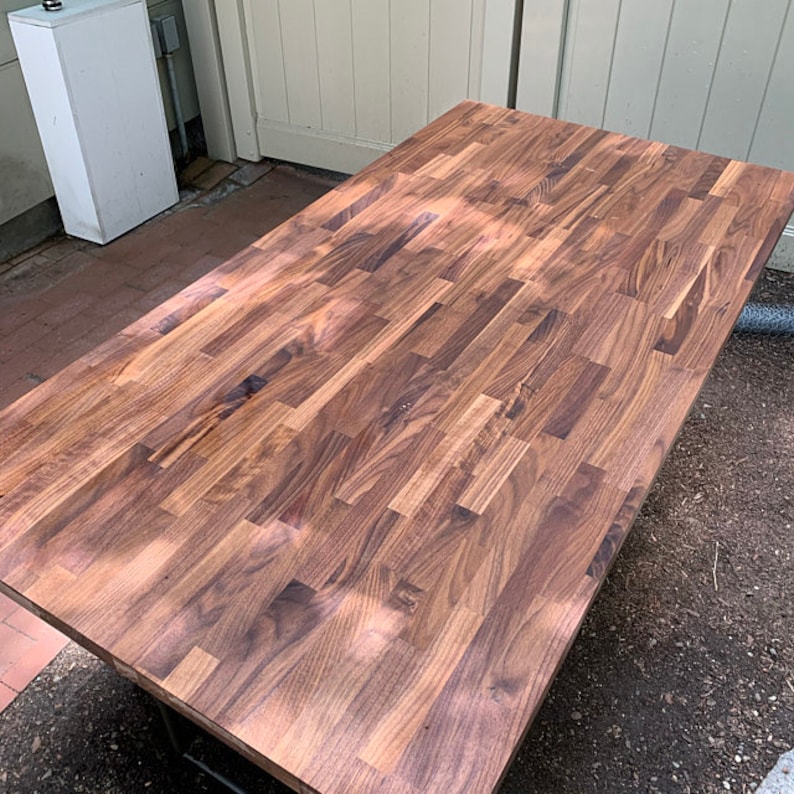 Walnut Butcher Block Desktop 2530 x 48 to 72 inch Etsy