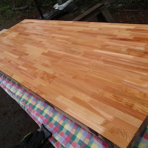Butcher Block Table Kitchen Island Walnut & Red Oak – oregonhandcraft