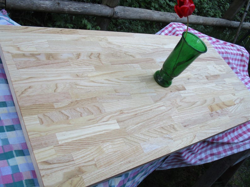 Ash Wood Butcher Block top thick 1.5 x 25 x Etsy