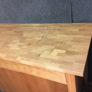 25 wide and 30 wide Pacific Alder butcherblock, butcher block hardwood desk, counter, coffee table, standing hardwood desk, unfinished. image 5