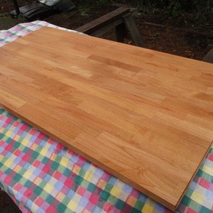 25 wide and 30 wide Pacific Alder butcherblock, butcher block hardwood desk, counter, coffee table, standing hardwood desk, unfinished. image 2