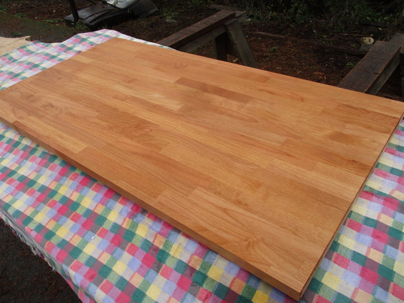 25 wide and 30 wide Pacific Alder butcherblock, butcher block hardwood desk, counter, coffee table, standing hardwood desk, unfinished. image 2