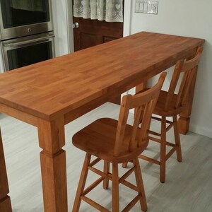 25 wide and 30 wide Pacific Alder butcherblock, butcher block hardwood desk, counter, coffee table, standing hardwood desk, unfinished. image 9