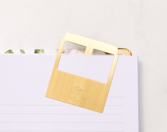 Brass Bookmark, gold bookmark, folder tab, brass tab, book dart, best gift!