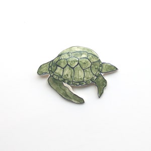 home decor coastal wall sculpture - farmhouse - sea turtle art - green ceramic wall hanging - pottery decor - oceanside art - tropical beach