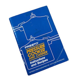 VTG Presto Pressure Cooker Canner Instructions and Recipes Booklet 72 Pages 1979