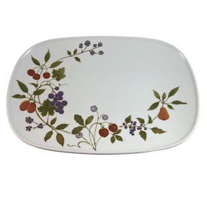 Noritake Progression Berries Such Platter Rectangle 13&quot; Japan 9070 Vintage