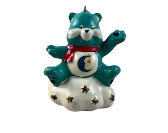 Vintage 1985 American Greetings Care Bears Bedtime Bear Christmas Ornament 3"