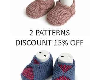 Stickmönster för 2-i-1-babytofflor | 6-9 månader (PDF-nedladdning)
