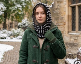 Pasamontañas de ganchillo, pasamontañas unisex, pasamontañas cuadrado colorido estilo abuela, pasamontañas para mujer