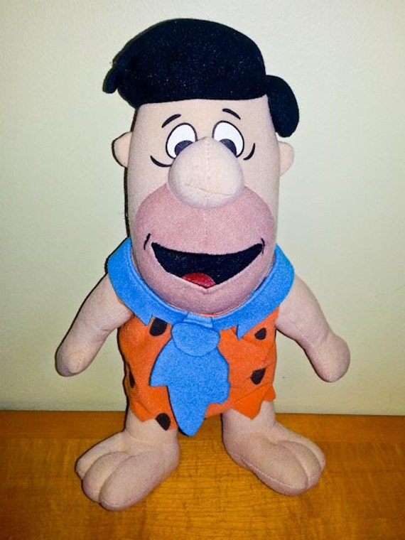 Items similar to Fred Flintstone 13" Plush Stuffed Animal HannaBarbera