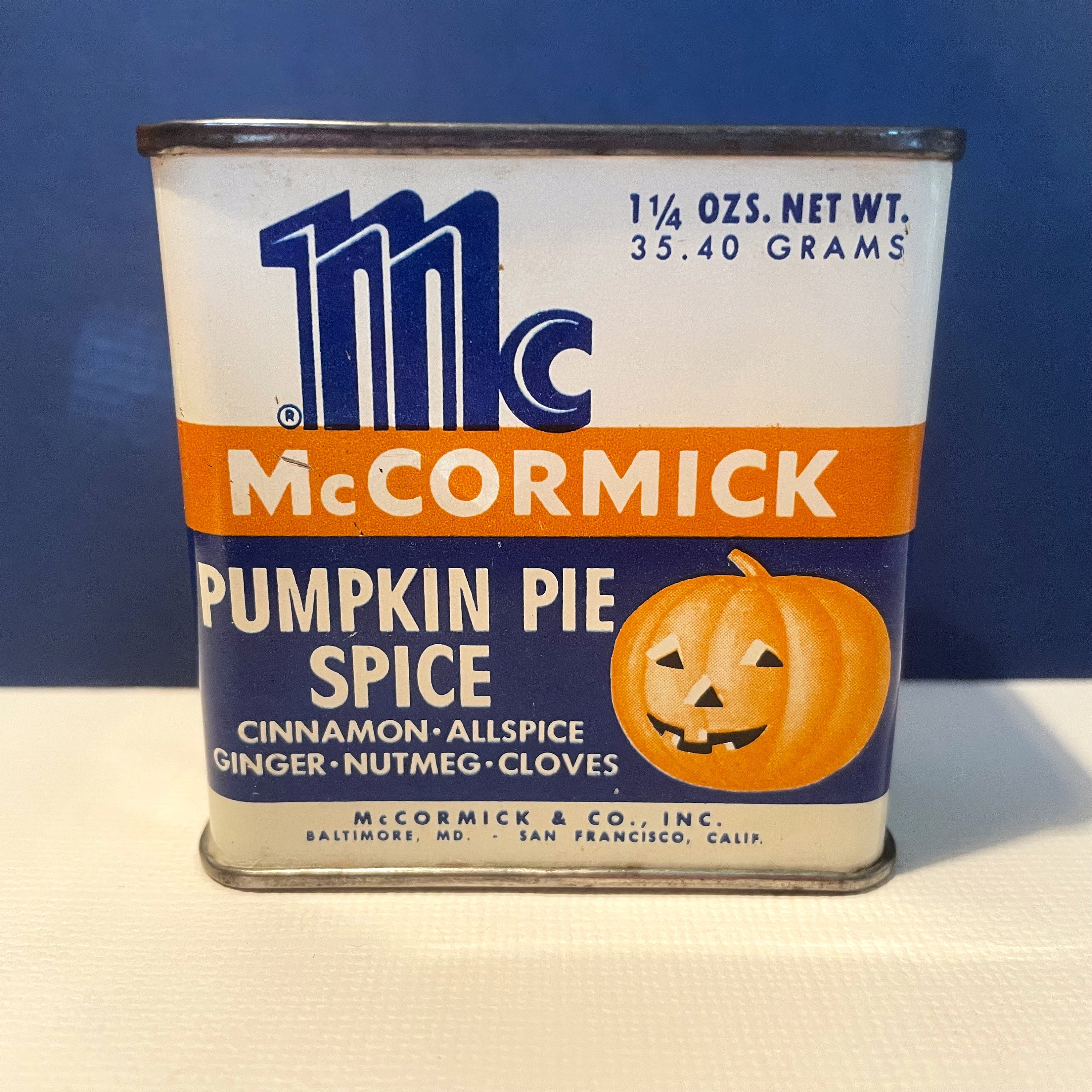 Mccormick Pumpkin Pie Spice RESERVED!!!! Vintage Pumpkin Pie Spice - Main Image