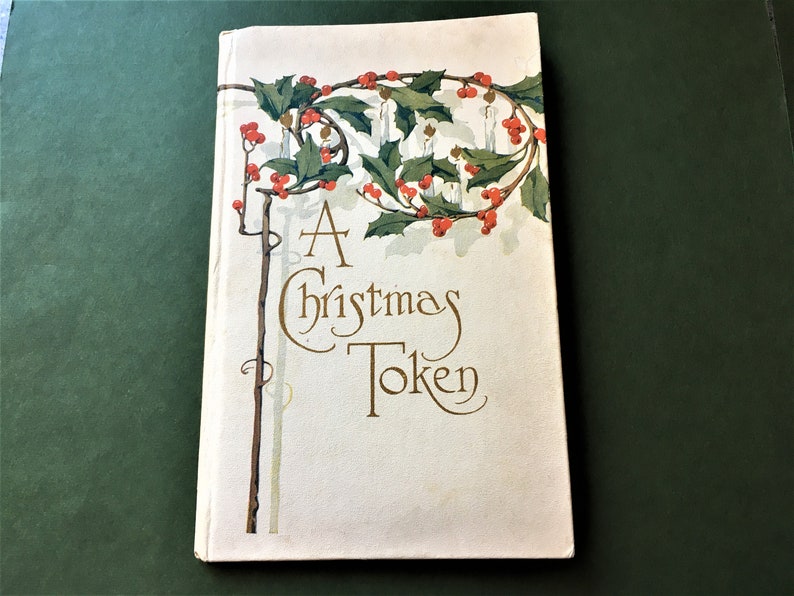 Antique Christmas Book Vintage Holiday Poetry Book 1910's image 1