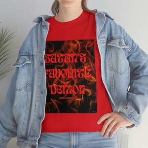 Satans Favorite Demon Little Maggot Co Unisex Heavy Cotton Tee