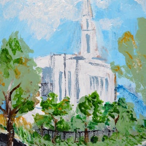 Across The Way From The Oquirrh Mountain Temple