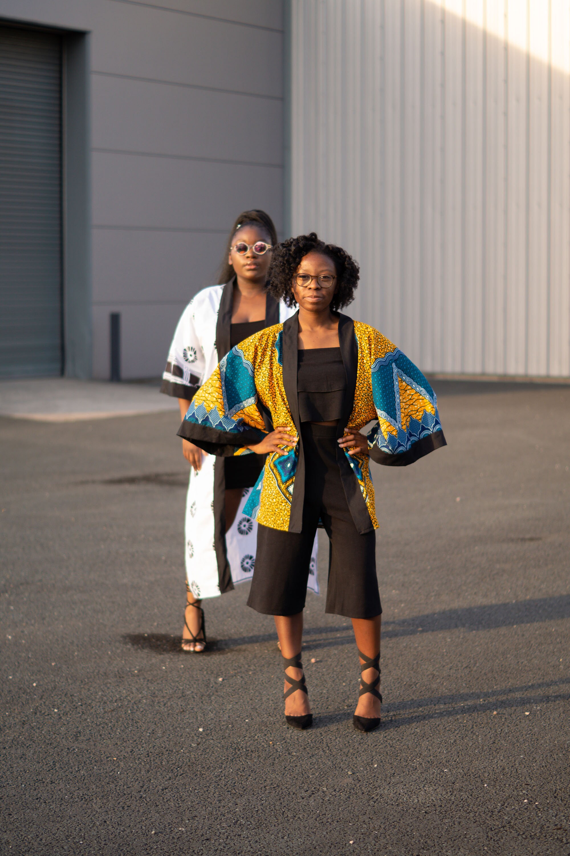 Image of African Print Kimono, Top, Handmade Cotton