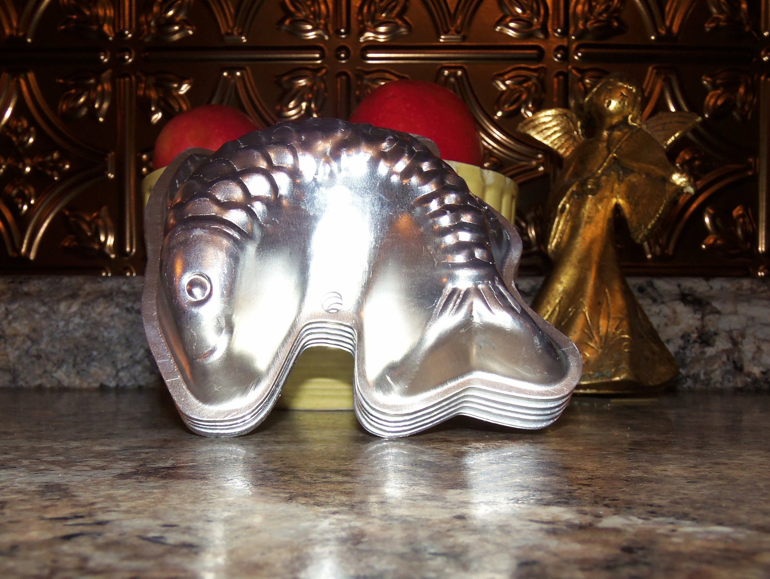 Aluminum Jello Mold Silver Fish Jello Mold Fish Jello Mold Etsy