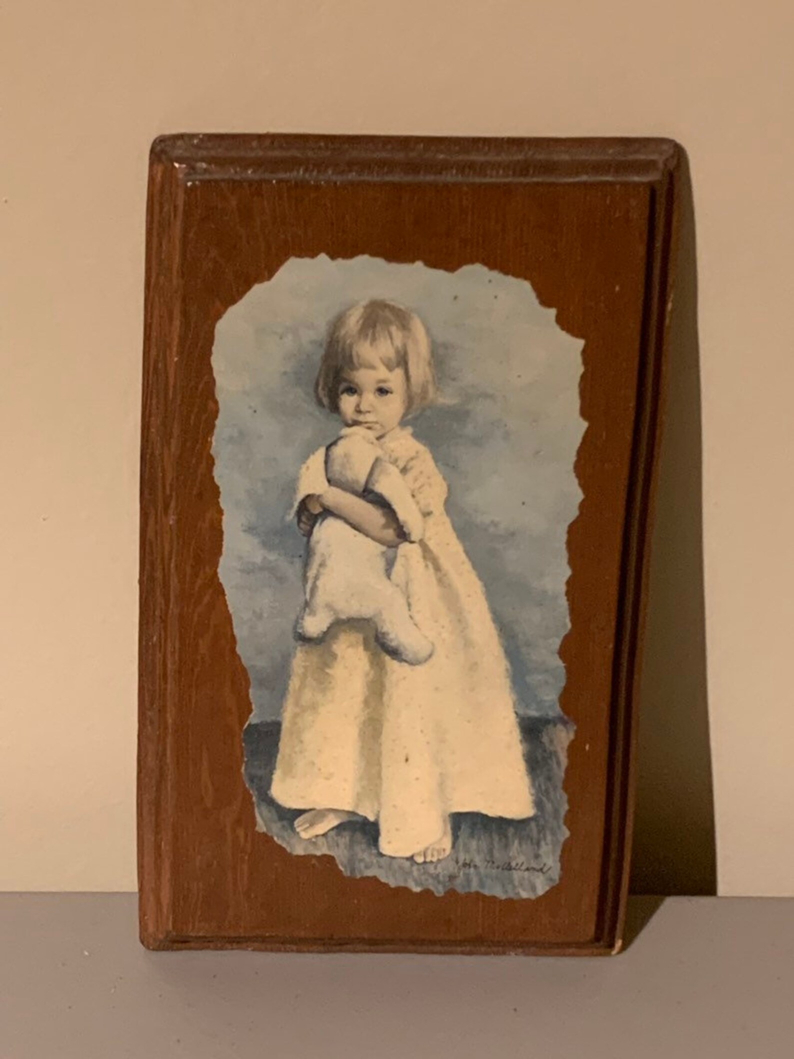 Vintage Wood Decoupage Wall Plaque Decoupage Wood Plaque Etsy