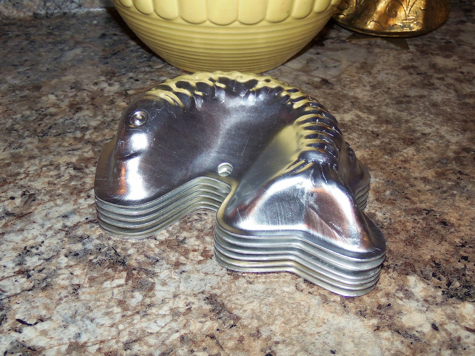 Aluminum Jello Mold Silver Fish Jello Mold Fish Jello Mold Etsy