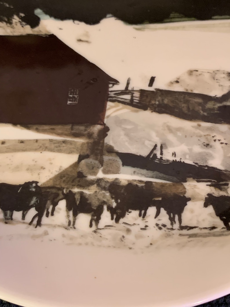 1971 The Kuerner Farm Andrew Wyeth Plate Jensen