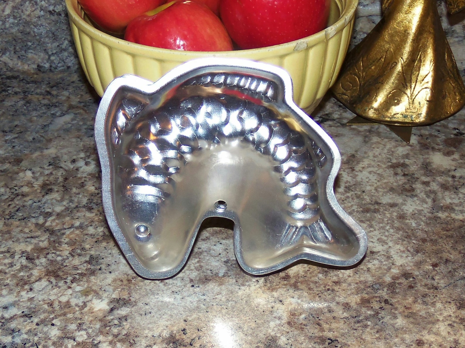 Aluminum Jello Mold Silver Fish Jello Mold Fish Jello Mold Etsy