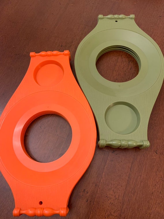 burnt orange paper plates