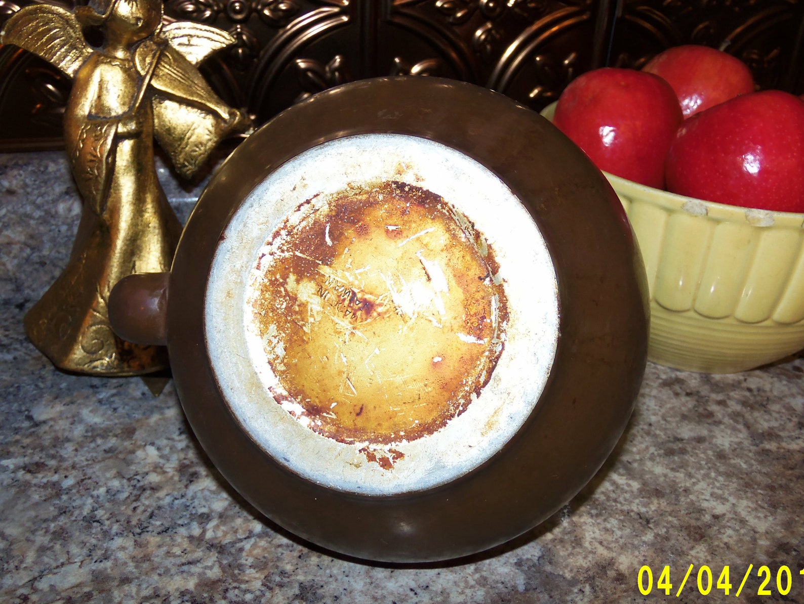 Brown Enamelware Tea Kettle Made In Taiwan Tea Kettle Etsy